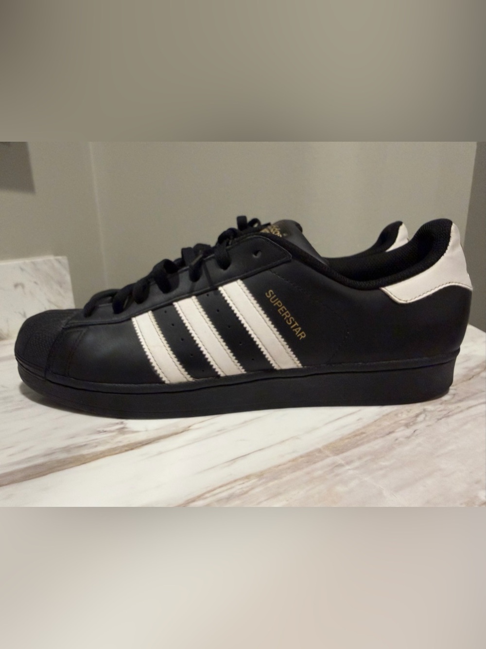 Adidas Superstar ADV Mens Shoes Core Black/Cloud White Size 13 Sneakers 3 Stripe - Picture 5 of 9